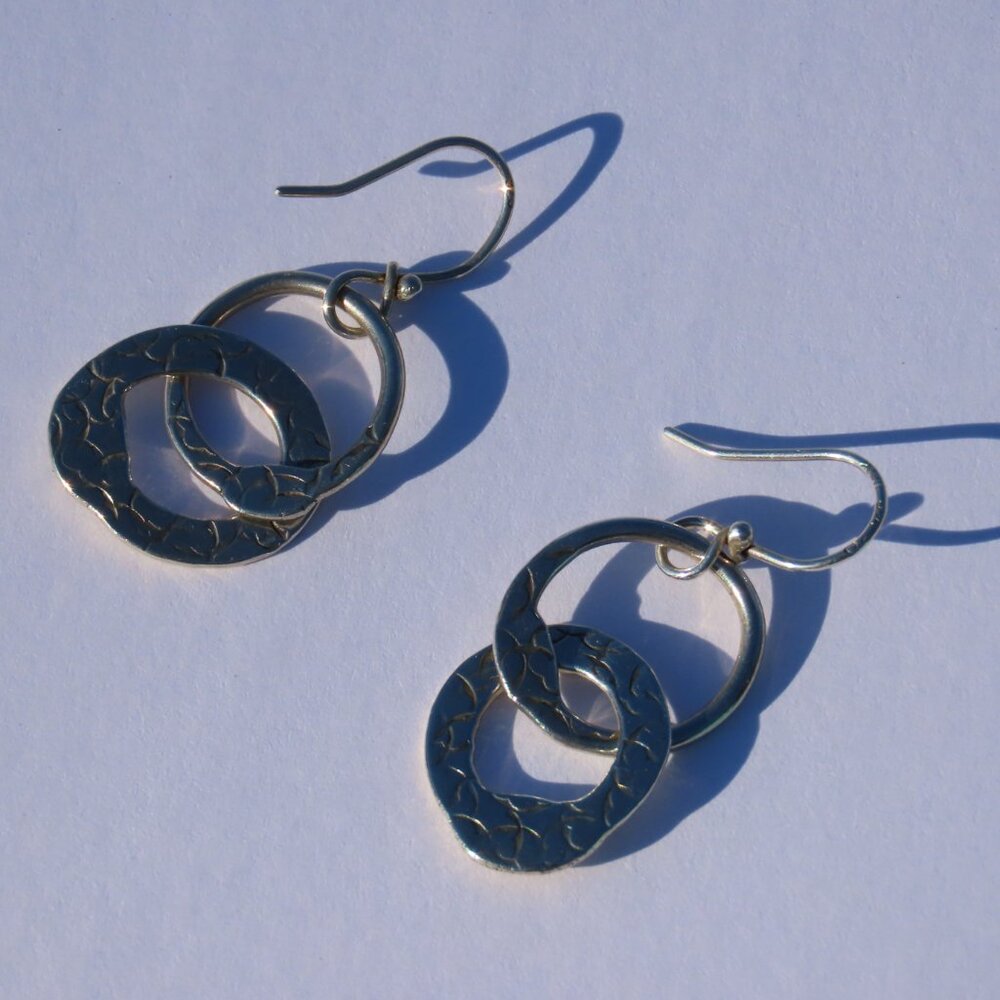 Silver Dangling Earrings - image 8